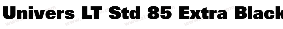 Univers LT Std 85 Extra Black字体转换